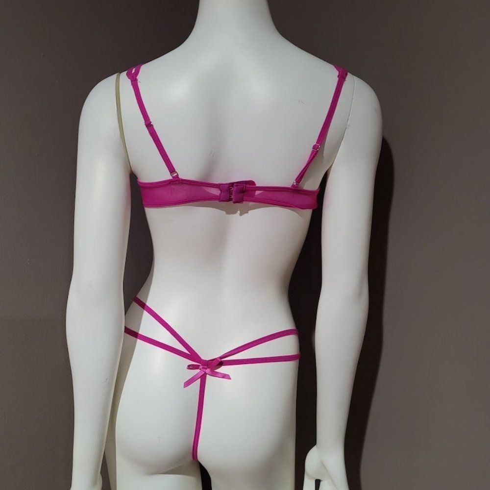 Sequin Floral Lace Teddy Bodysuit Lingerie - Picture 4 of 6